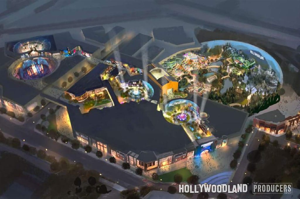Hollywoodland themed backdrop